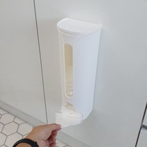 비닐봉지 정리함 벽부착 쓰레기봉투 비닐봉투 보관함 화이트
