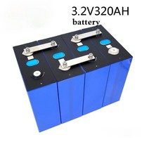 파워뱅크 태양광 패널 배터리 충전기 새로운 lifepo4 320ah 2-16pcs 3.2v 등급 a 12v 24v 48v 310ah 팩 diy rv 셀 및 태양 에너지 저장, 4개 배터리
