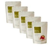 올가 사무실간식 탕비실 어린이집 영양간식 주전부리 군것질 딸기 퐁당 요거트스낵 16g, 5개