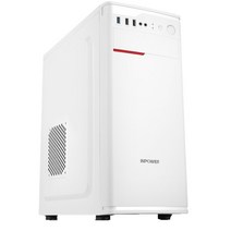 PC 케이스 컴퓨터 본체 조립 상자 atx 데스크톱 레이어 전원, 08.화이트(3개 무광팬), 01.공식 표준 분배