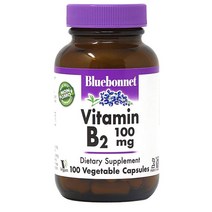 블루보넷 비타민B2 100mg 100정 베지캡슐 BlueBonnet VitaminB2