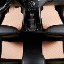 KIA Optima 용 4pcs 범용 자동 발 패드 Sorento Carens Camival Soul 5 인용 자동차 바닥 매트 자동차 카펫 커버 진행, 보여진 바와 같이, 베이지, 기아