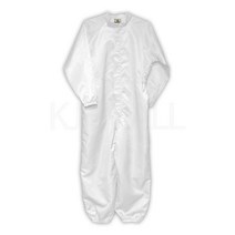 KJ 방진복 원피스 제전복 무진복 제전방진복 클린복 크린룸 반도체 정전기방지 작업복 C카라원피스, 화이트-M(90)