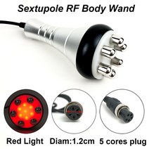 완드 교체 리포 레이저 지방 감소 무선 주파수 캐비테이션 RF 바디 슬리밍 얼굴 피부 리프팅 BIO 마이크, 03 1pc 6 polar RF Wand