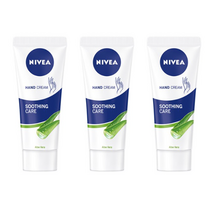 니베아 수딩 케어 알로에 베라 핸드 크림, 3개, 75ml