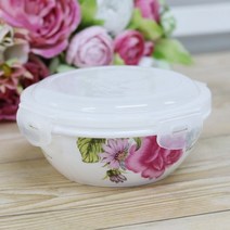 바보사랑 잉글리쉬 로즈 도자기 락 찬통(소).디아슬라