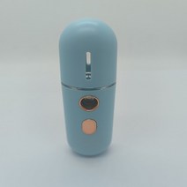 가정용 얼굴 스팀 스프레이 기계 물 보충제 USB 충전 보습 미용 기기 휴대용 가습기, 02 blue