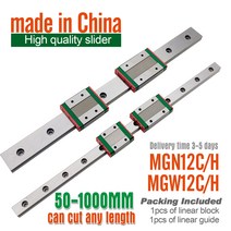 선형 가이드 슬라이더 블록 MGN12H 레일 300mm 350, 16 180mm_03 MGW12C