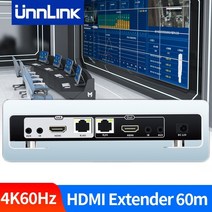 unnlink 4k60hz hdmi Extender over ethernet ip cat5e cat6 rj45 어댑터 변환기 오디오 비디오 송신기 수신기 카메라, 60m TX 추가 RX, 나는 플러그