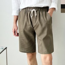 블랙수아르 여름 리넨 5부 밴딩 반바지 슬랙스 (남여공용 8 color 3 size)