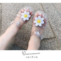 바로배송 데이지젤리샌들 돌아기 걸음마신발 키즈여름샌들 꽃신 유아 아동 여아 여름 어린이 데일리 등원룩 바캉스
