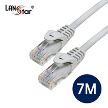 LANstar UTP 랜케이블 CAT.5E 7M Grey LS-5UTPD-7MG, 상세페이지 참조