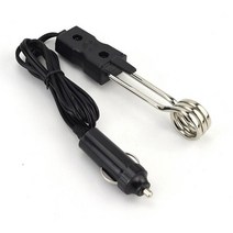 차량용커피포트 시거잭 usb 12v 24v 차량용전기포트 80 판매 휴대용 자동차 침수 히터 자동 차량 전기 차 커피 온수기, 검은색