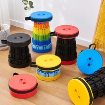 룰루마켓 2023년 최신형 4세대 휴대용 폴딩스툴 접이식 의자, 레드 레인보우