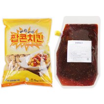 벅스웨이 팝콘치킨 1kg+닭강정소스 2kg, 1세트