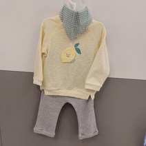압소바 40% 편안하고 산뜻한 스카프 포함된 상하복