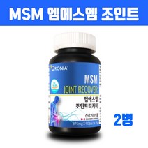 글루코사민 MSM 엠에스엠 관절영양제 msm식이유황 조인트 콘드로이친 무릎 연골영양제 효능 관절에좋은 캐나다산 먹는유황 운동선수 청소년 중년 갱년기 부모님영양제, 브레인비 2병