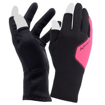 지원군몰 인시젼 엄지 검지 터치 기모장갑 겨울 오토바이 이너장갑, M/핑크