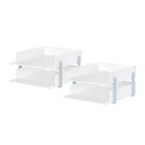 A4용지 수납정리 2단 오픈형서류함 이면지함 데스크, MT-271361
