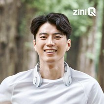 지니큐 뉴 2세대 넥밴드 터빈모터 휴대용 선풍기, 화이트, FN-300V