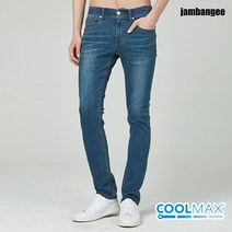 잠뱅이 남성 쿨맥스 오비안밴드 그린칼라 바이오스톤 워싱 데님 AJ2DSN31-MB