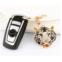 FANSDA 큐빅 부엉이 돈들어오는 두꺼비 키링 열쇠고리 자동차 가방 악세사리 참 건강 행운 재물 풍수 키홀더 코끼리 거북이 호랑이, 호랑이대호큐빅키링, 1개