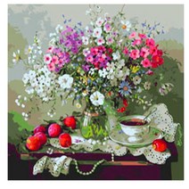 PIPO PAINTING 취미생활 안개꽃 피포페인팅 팝아트
