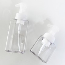 와이홈 사각 욕실 세제 디스펜서 핸드워시 주방세제 리필 공병, 거품650ml, 러블리핸드워시