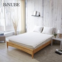 바이누베 리오셀모달 라텍스 매트리스패드 슈퍼싱글 퀸 킹사이즈 알레르망패드 누빔패드, 브라운