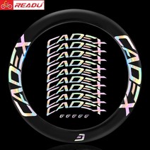 자전거스티커 자전거 데칼 꾸미기 도로 cadex 스티커 도로 림 휠 세트 림 스티커 액세서리, 42d 밝은 흰색