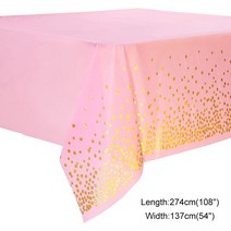 10인용식탁 식탁 다이닝 원목 1인용 식당 카페 라운드 테이블 식탁보 테이블 커버 웨딩 장식 생일 독신 파, 19 Pink Gold