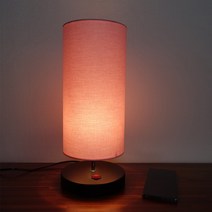 [주노조명]모던한 원통 스탠드 5종(LED전구무료증정), 핑크