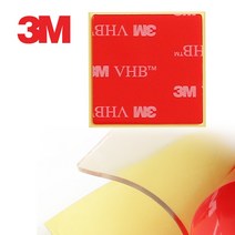 3M VHB ULTRA 초강력 양면테이프, 1개, VHB 투명 정사각 35mm X 35mm