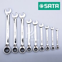 SATA 사타 더블라쳇 기어렌치 모음 (6~25mm) 436xx, 25mm (43619)