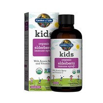 Garden of Life Organic Sambucas Elderberry Syrup for Kids Plus Aronia Berry & Acerola Cherry with Vi
