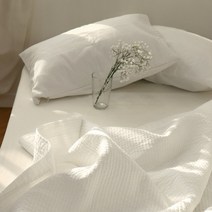 까사 포플린 60수 사계절 침대 패드, 백아이보리