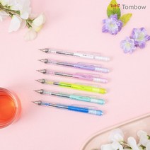 바보사랑 톰보 모노그래프 클리어샤프 0.5mm 핑크 .오피스넥스