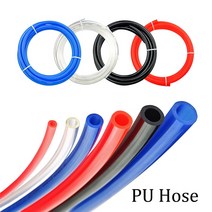 1M 2M 5M 10M 20M 공압 호스 튜브 PU4x2.5 PU6x4 PU8x5 PU10x6.5 PU12x8 PU14x10 PU16x12 공기 압축기 폴리 우레탄 파이프, [01] White 1 Meter, [05] PU12X8