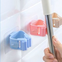 FOM 욕실 청소도구 봉 밀대 대걸레 고정홀더 거치대, 색상랜덤, 밀대 걸이_색상랜덤