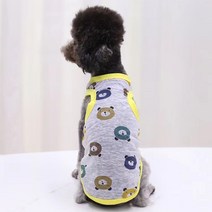 도그월드 강아지옷 고양이옷 여름 나시티, 곰돌이