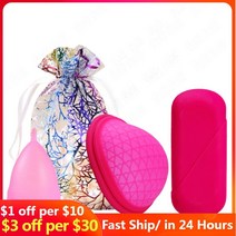 생리컵 생리컵추천 위생생리컵 3pcs 생리 재사용 가능한 디스크 평면 맞춤 디자인 생리 컵 초박형 살균 실리콘 생리 디스크 탐폰패드 대안, 작은, 상자 포함