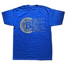 기념주화 비트코인선물 모형소품Bitcoin Shirt Cryptocurrency Miner BTC Crypto Design Punk Money Coin, 05 BLUE_04 L