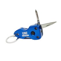비슈몰유통 맥가이버툴+LIGHT 등산용 캠핑용 칼 멀티툴 UNI S모델 BLUE