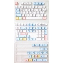 사오파오 파스텔분필 키캡 PBT 체리 염료승화, 영어 136키
