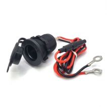 차량용 12v 24v 시거 파워 소켓 리드선 타입 오토바이 시거 소켓 방수캡 휴즈포함