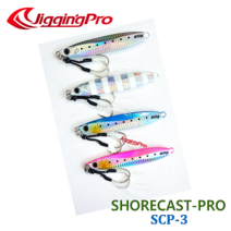 쇼어캐스트 프로 SCP-3 45g 쇼어 지깅 전용 / 메탈 지그 대삼치, 80g, #3 블루 실버 비늘 무늬 (UV 어필)