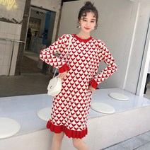 나팔소매원피스 9812 사랑하트 페블럼라인 35962786