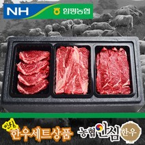 함평농협 농협안심한우 1등급 암소한우 선물세트, 7호 등심+차돌+불고기, 1세트