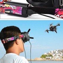 DJI FPV 드론 악세사리 고글 헤드 스트랩 고정 밴드, 레드