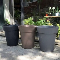 대형화분 플라스틱화분 큰화분 대형플라스틱화분 프라스틱화분 사무실 이쁜 인테리어 예쁜 베란다 화분 토분 대형 화분 롱화분 원형 40x45cm HB+4972EA